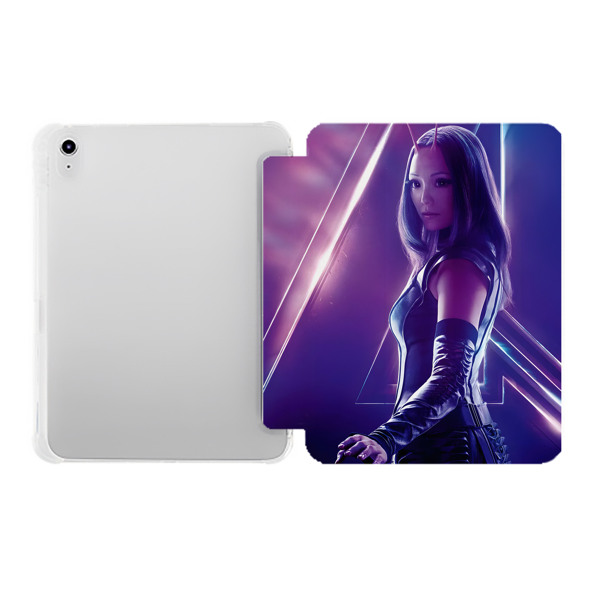 （画像用） アベンジャーズ The Avengers IPad ケース ペン収納付き 三つ折りスタンド PUレザー×シリコン 対応機種9.5/10.5/10.9インチ